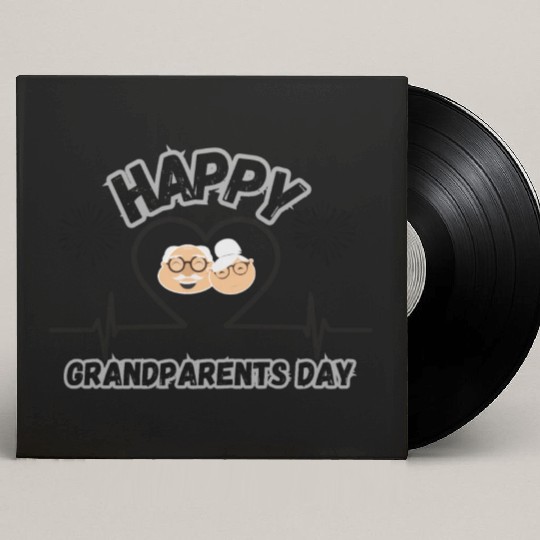 Happy Grandparents Day Custom Vinyl Record Sleeves