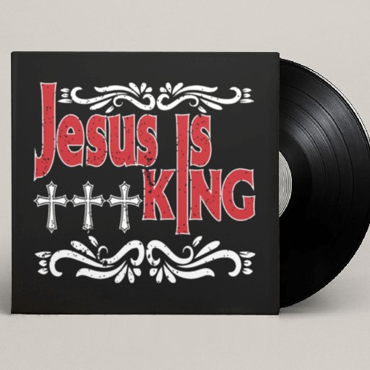 Jesus Is King Love Jesus Christian Christmas Custom Vinyl Record Sleeves