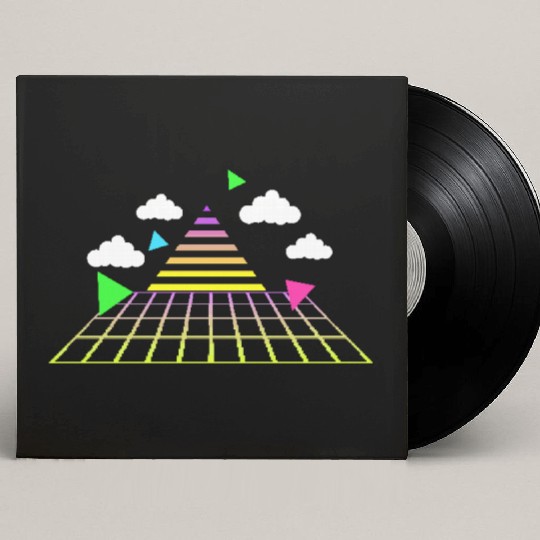 Game 8-bit pixel retro style 90s. Custom Vinyl Record Sleeves