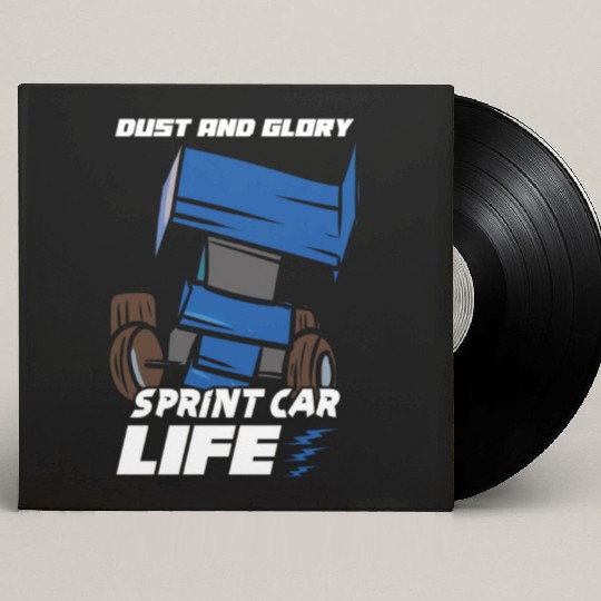 Sprint Car Mom Dirt Track Racing Racing Race Day Custom Vinyl Record Sleeves
