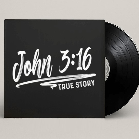 John 3:16 True Story Love Jesus Christian Custom Vinyl Record Sleeves