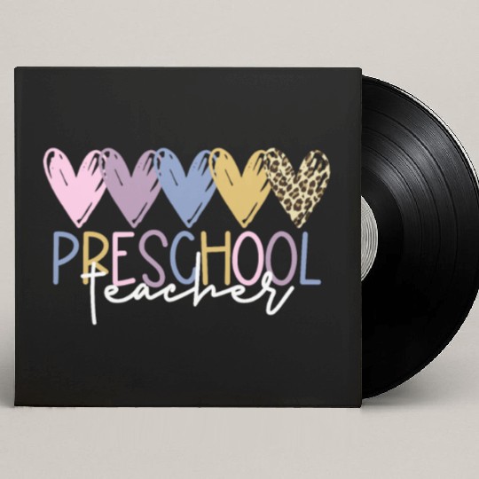 Preschool Teacher Back To School Preschool Teacher Custom Vinyl Record Sleeves
