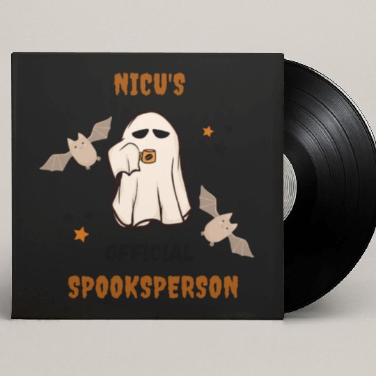Cute NICU Halloween | NICU official spooksperson Custom Vinyl Record Sleeves