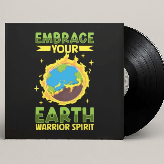 Climate Change Environmental Earth Day Planet Custom Vinyl Record Sleeves