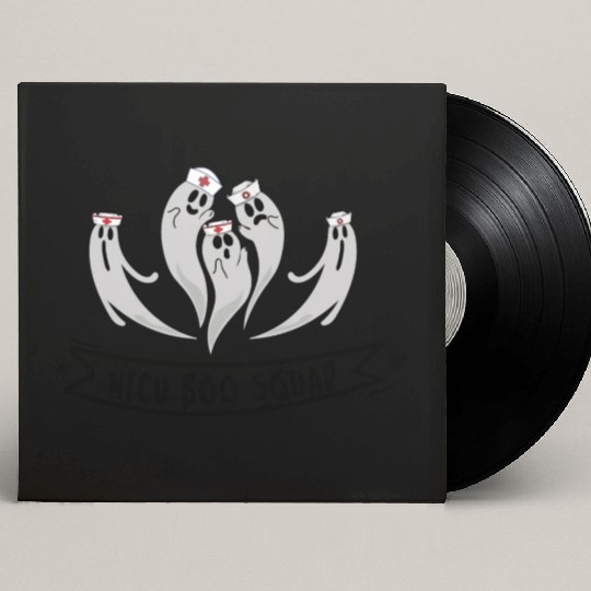 Cute NICU Halloween | NICU boo squad design Custom Vinyl Record Sleeves