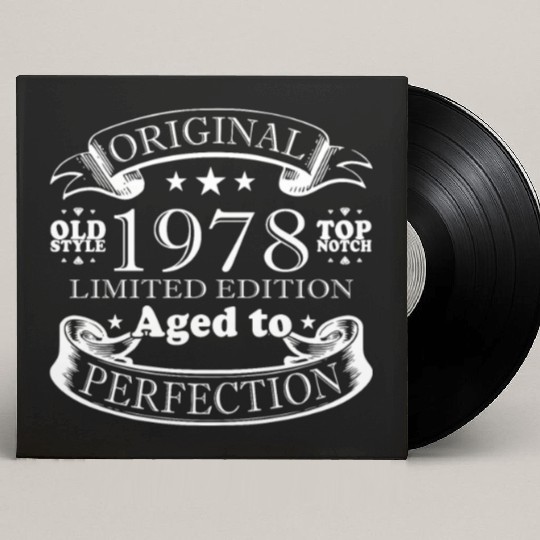 1978 vintage birthday year of birth 1978 gift Custom Vinyl Record Sleeves
