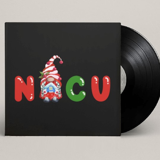 Cute NICU Christmas design Custom Vinyl Record Sleeves