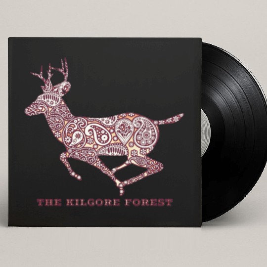 Deer - Maroon Custom Vinyl Record Sleeves