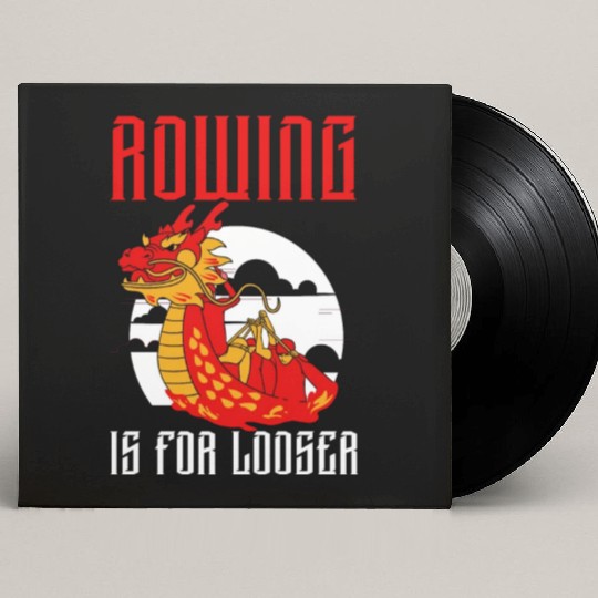 Funny Dragon Boat Racing Paddle Custom Vinyl Record Sleeves