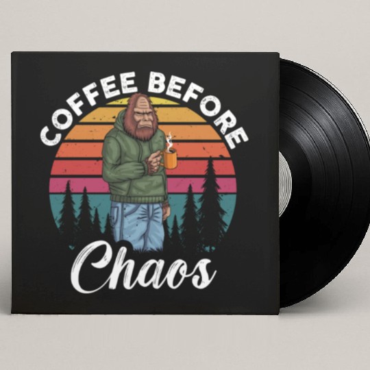 Coffee Before Chaos Retro Custom Vinyl Record Sleeves