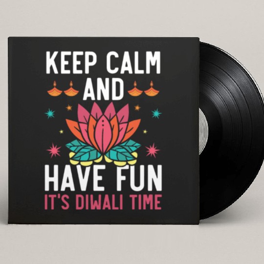 Happy Diwali Diwali Festival Indian Hindu Hinduism Custom Vinyl Record Sleeves