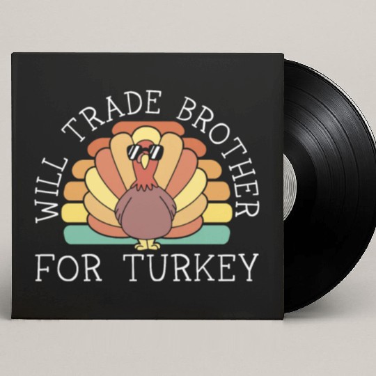 Happy Thanksgiving Holiday Dinner Turkey Blessed Custom Vinyl Record Sleeves