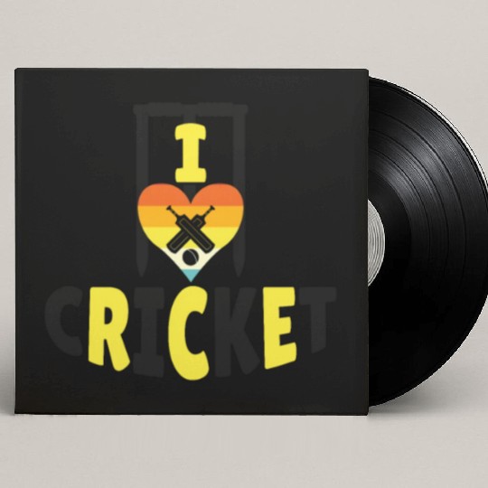 I Love Cricket Custom Vinyl Record Sleeves