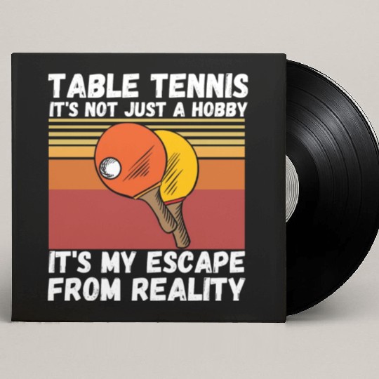 Table Tennis Ping Pong Player Lover Custom Vinyl Record Sleeves