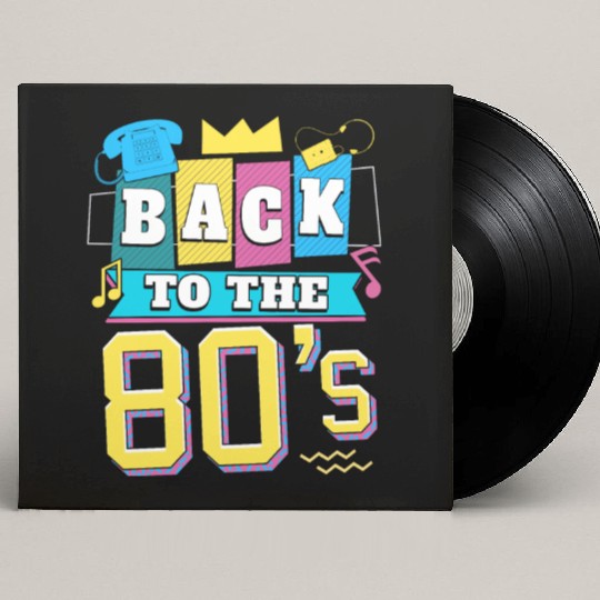 Back to the 80s party theme costume Custom Vinyl Record Sleeves