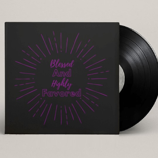 Blessed and Highly Favored Purple Custom Vinyl Record Sleeves