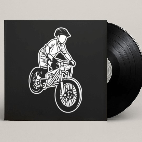 Mountain Biking Kid Custom Vinyl Record Sleeves