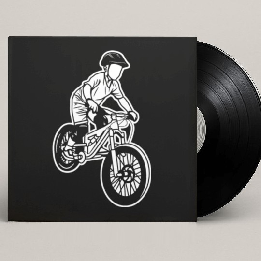 Mountain Biking Kid Custom Vinyl Record Sleeves