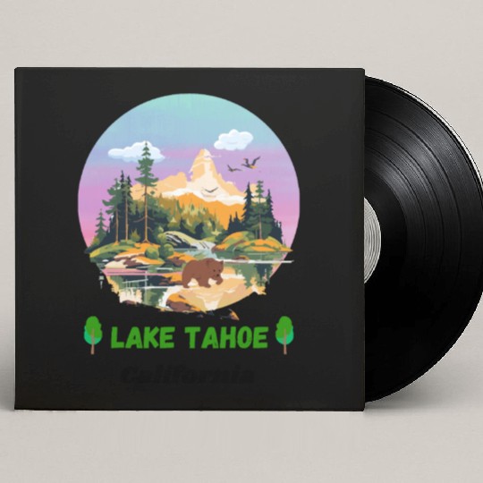 Lake Tahoe California Custom Vinyl Record Sleeves