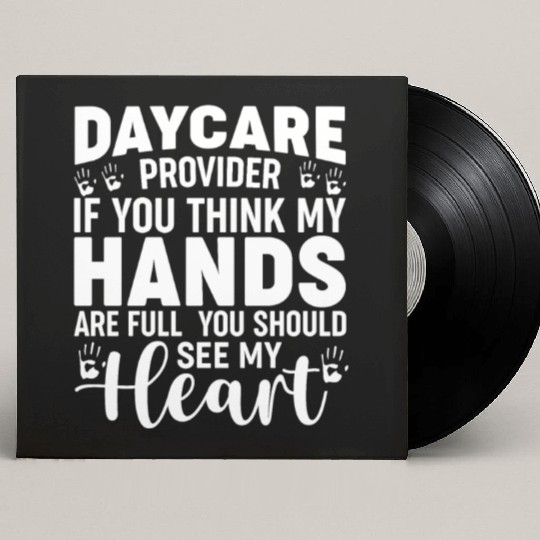 Daycare Provider Childcare Pre-k Teacher Appreciat Custom Vinyl Record Sleeves