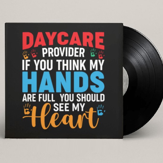 Daycare Provider Childcare Pre-k Teacher Appreciat Custom Vinyl Record Sleeves