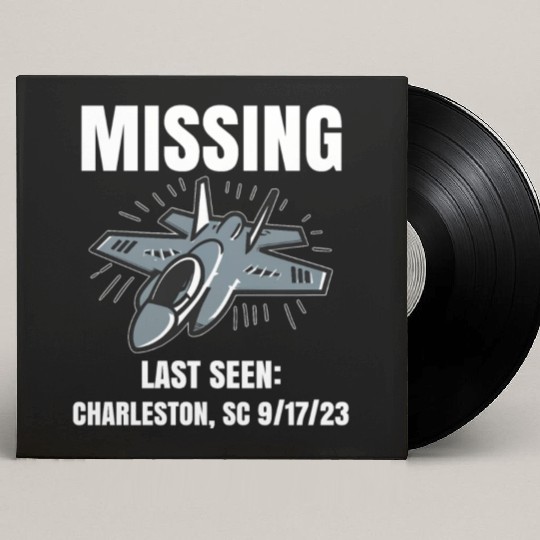 Missing F-35 War Plane Custom Vinyl Record Sleeves