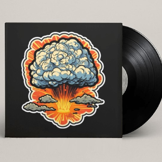 Explosion Fireworks Pyrotechnics Custom Vinyl Record Sleeves