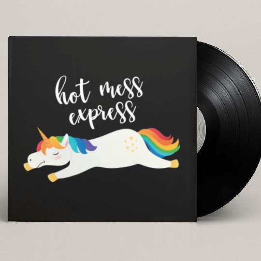 Hot Mess Express Magical Unicorn Custom Vinyl Record Sleeves