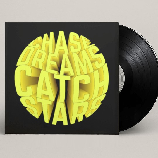 Circle typography Custom Vinyl Record Sleeves