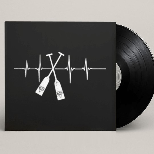 Chinese Dragon Boat Racing Paddles Heartbeat Custom Vinyl Record Sleeves