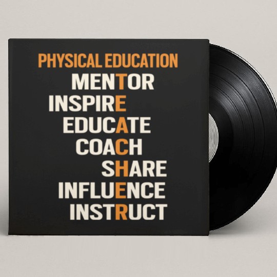 Pe Physical Education Teacher Teach Back To School Custom Vinyl Record Sleeves