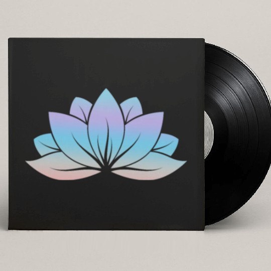 Lotus, Yoga Meditation Custom Vinyl Record Sleeves