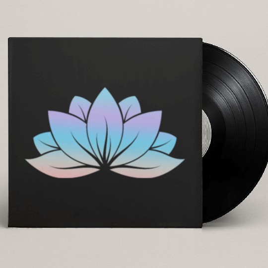 Lotus, Yoga Meditation Custom Vinyl Record Sleeves