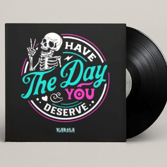 Have The Day You Deserve Custom Vinyl Record Sleeves