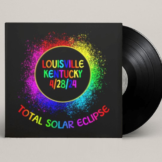 Total Solar Eclipse Louisville Kentucky 4/28/24 Custom Vinyl Record Sleeves