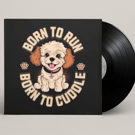 Born to Run Born to Cuddle Custom Vinyl Record Sleeves