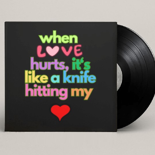 when love hurts Custom Vinyl Record Sleeves