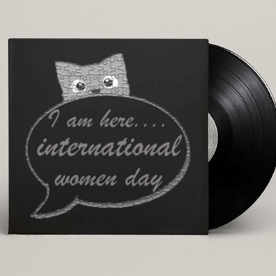 international women day Custom Vinyl Record Sleeves design gift
