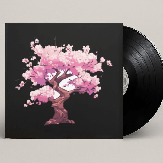 Enchanted Sakura: Blossom Bliss Custom Vinyl Record Sleeves