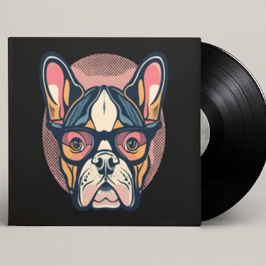 FRENCH BULLDOG DOG LOVERS Custom Vinyl Record Sleeves