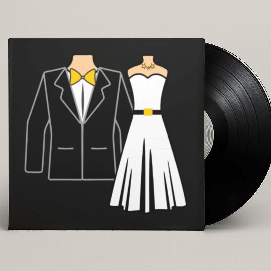 Wedding clothes bride groom Custom Vinyl Record Sleeves