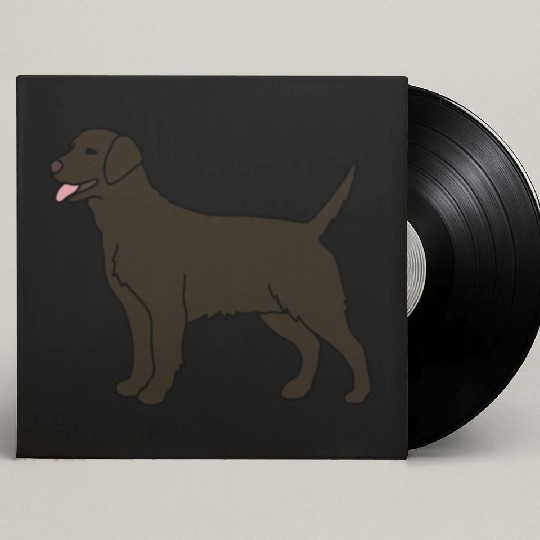Chocolate Labrador Gift For Dog Lover Custom Vinyl Record Sleeves