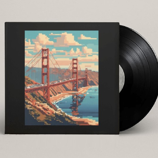 Golden Gate Bridge California Custom Vinyl Record Sleeves Custom Vinyl Record Sleeves, Golden
