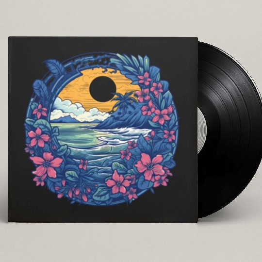 Flower Blossoms By Ocean Surfing Custom Vinyl Record Sleeves