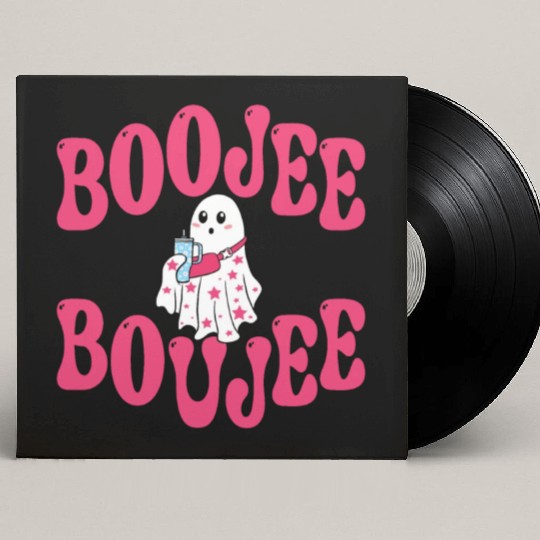 BooJee, Boujee, Boo Jee Ghost, Halloween, Custom Vinyl Record Sleeves