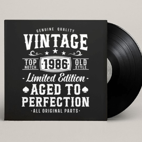 Vintage 1986 Birthday Surprise Custom Vinyl Record Sleeves