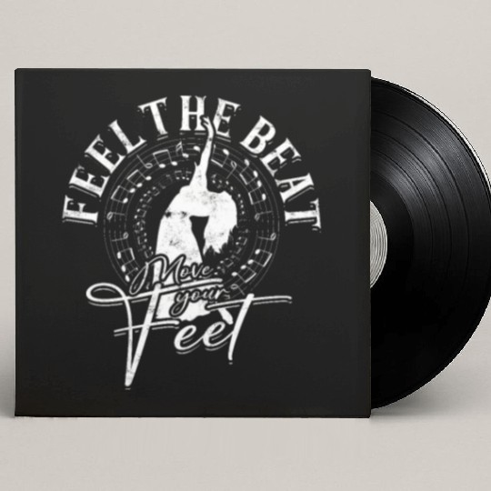 Feel the Beat, Move Your Feet - Belly Dancing Custom Vinyl Record Sleeves