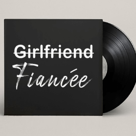 Girlfriend Fiancee Couple Engagement Engaged Custom Vinyl Record Sleeves