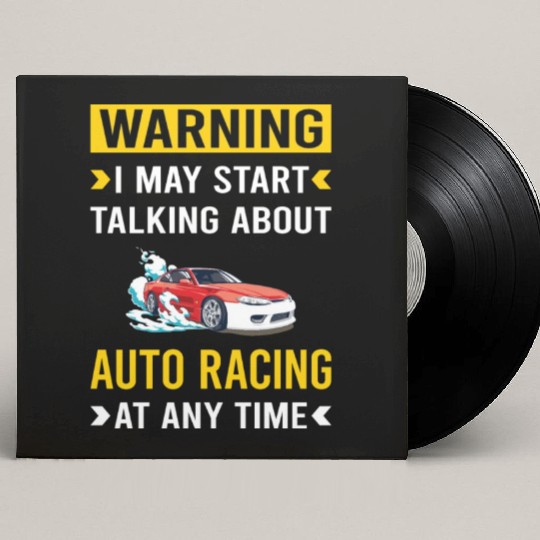 Warning Auto Racing Automotive Autosport Custom Vinyl Record Sleeves