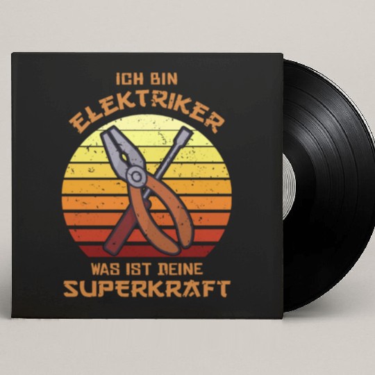 Superkraft Powerline Technician Lineworker Custom Vinyl Record Sleeves
